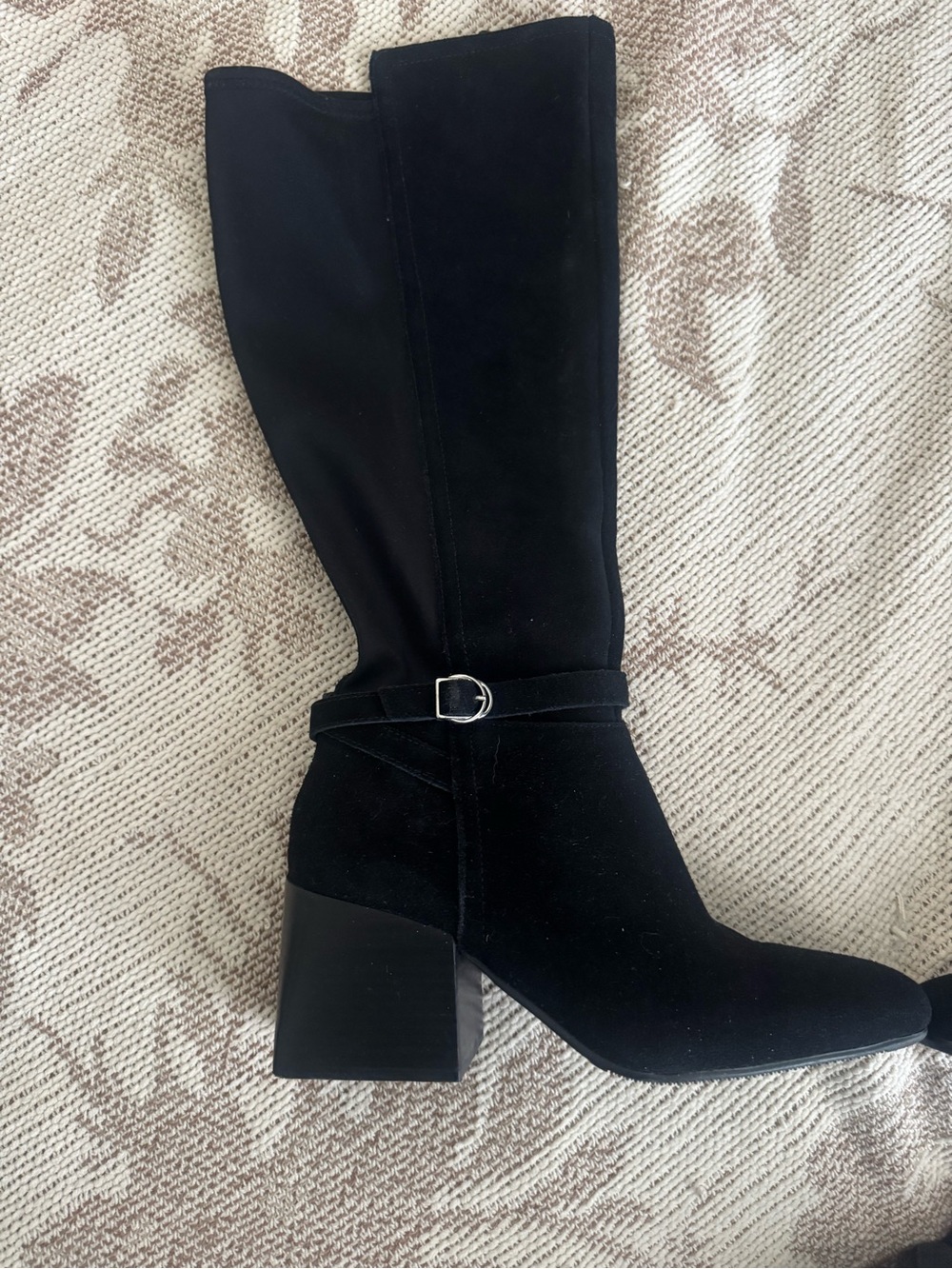 Blondo Twyla Waterproof Black Suede Knee High Boots 7M